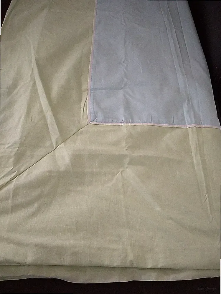 Kate Spade New York Duvet Cover Size King Green Blue Reversible 106 X 92"