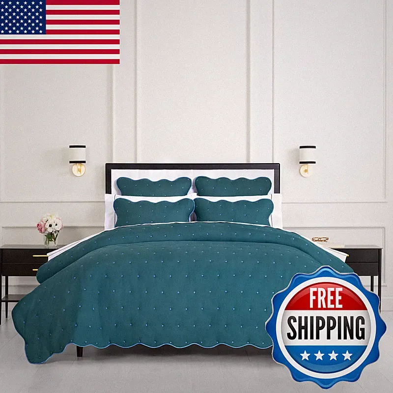 Kate Spade New York Kate Spade York Scalloped Edge 2-Piece Twin Quilt Bedding