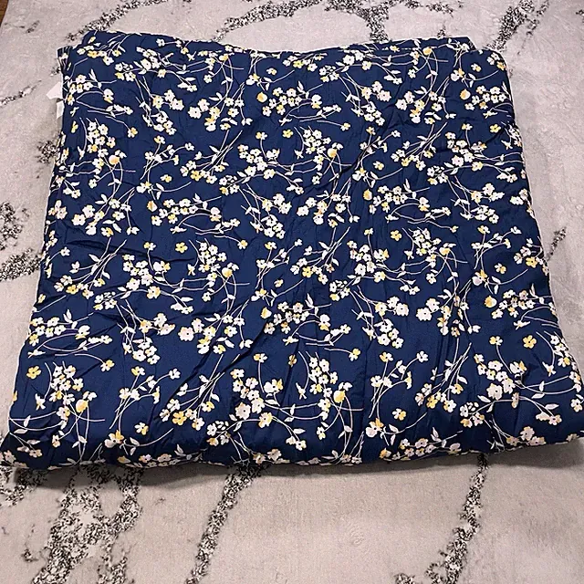 Kate Spade New York Queen Comforter Blue Floral Cotton Bedding