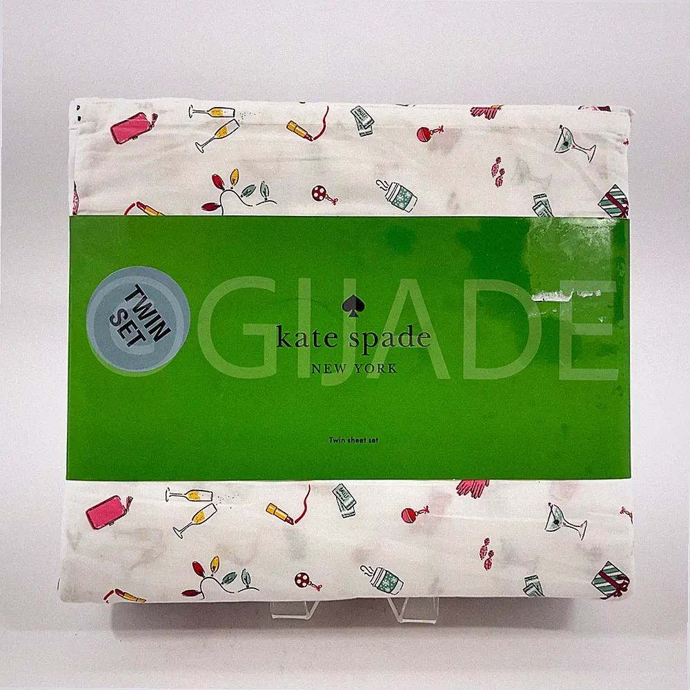 Kate Spade New York Twin Bed Sheet Set 100% Cotton