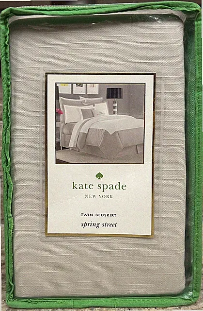 Kate Spade Spring Street Moonbeam Twin Bedskirt