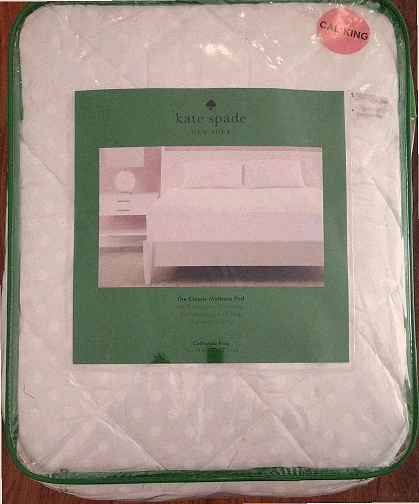 Kate Spade The Classic Mattress Pad California King 300 Thread Count