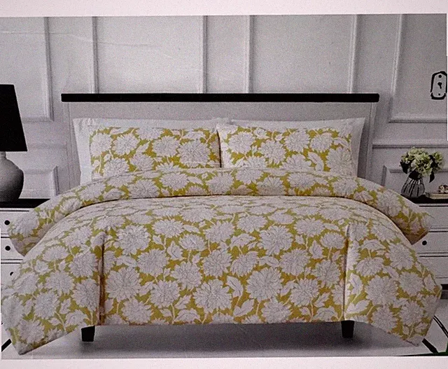 New Kate Spade New York Full Queen Sunny Flower Spring Comforter & Shams Set 3pc